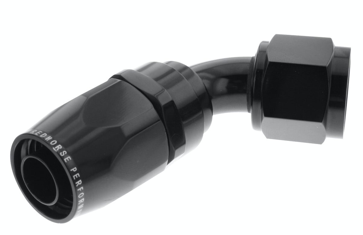 Redhorse Performance 1060-10-2 -10 60 degree Female Aluminum Hose End - black