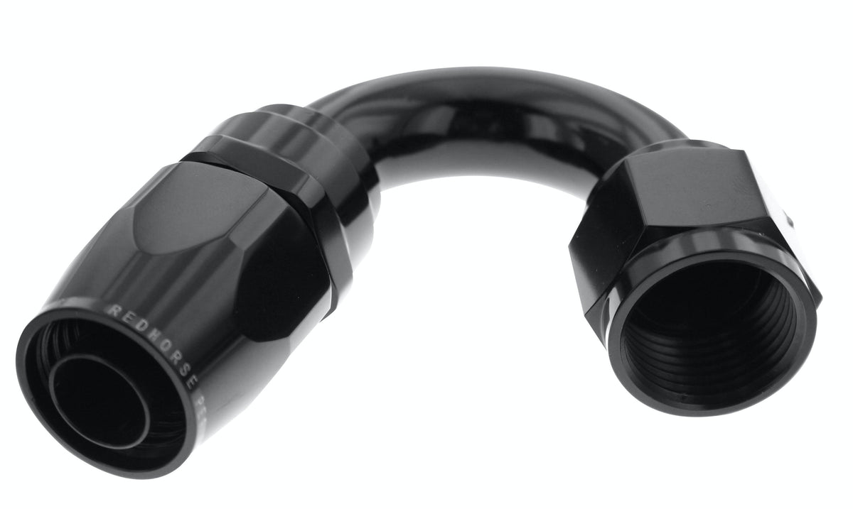 Redhorse Performance 1150-08-2 -08 150 degree Female Aluminum Hose End - black