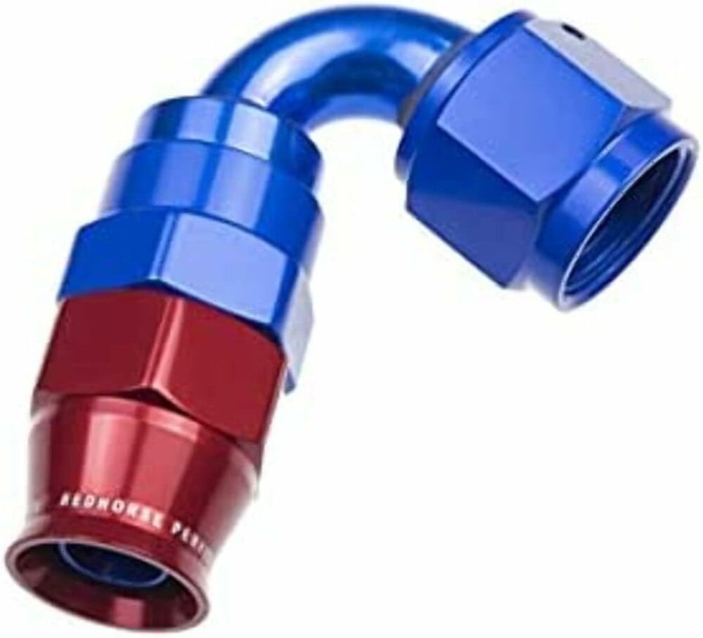 Redhorse Performance 1220-08-1 -08 AN 120 Degree PTFE reusable  Hose End - Blue