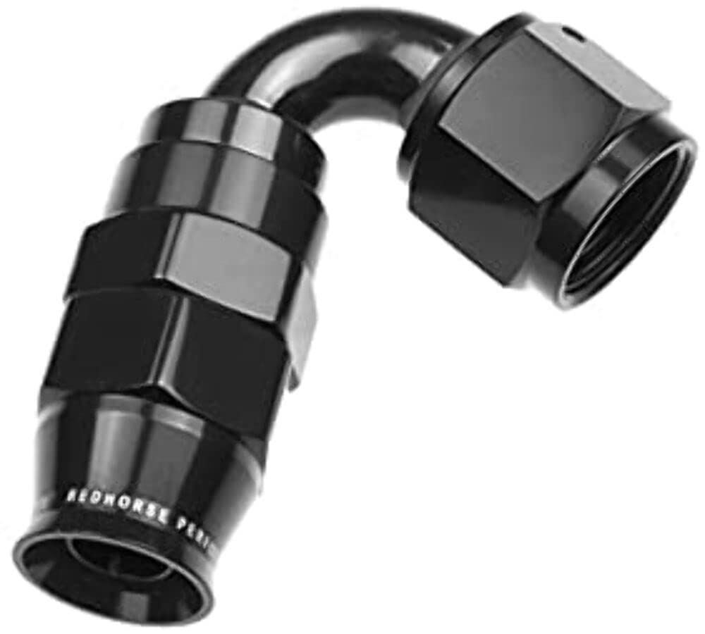 Redhorse Performance 1220-10-2 -10 AN 120 Degree PTFE reusable  Hose End - Black