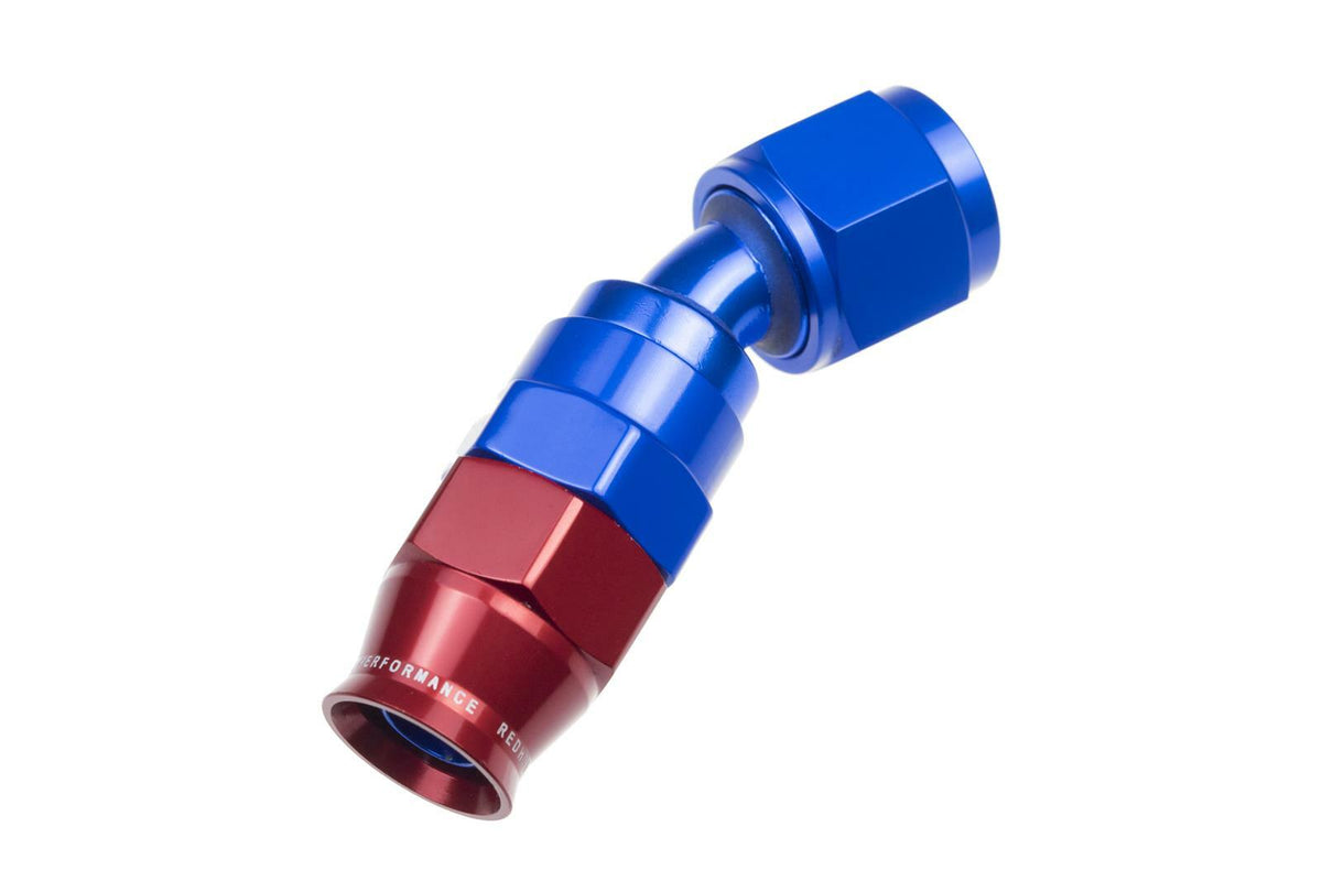 Redhorse Performance 1230-08-1 -08 AN 30 Degree PTFE reusable  Hose End - Blue