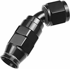 Redhorse Performance 1245-08-2 -08 AN 45 Degree PTFE reusable  Hose End - Black