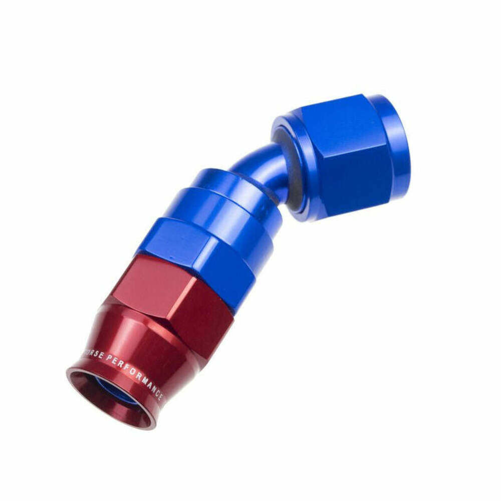 Redhorse Performance 1245-10-1 -10 AN 45 Degree PTFE reusable  Hose End - Blue