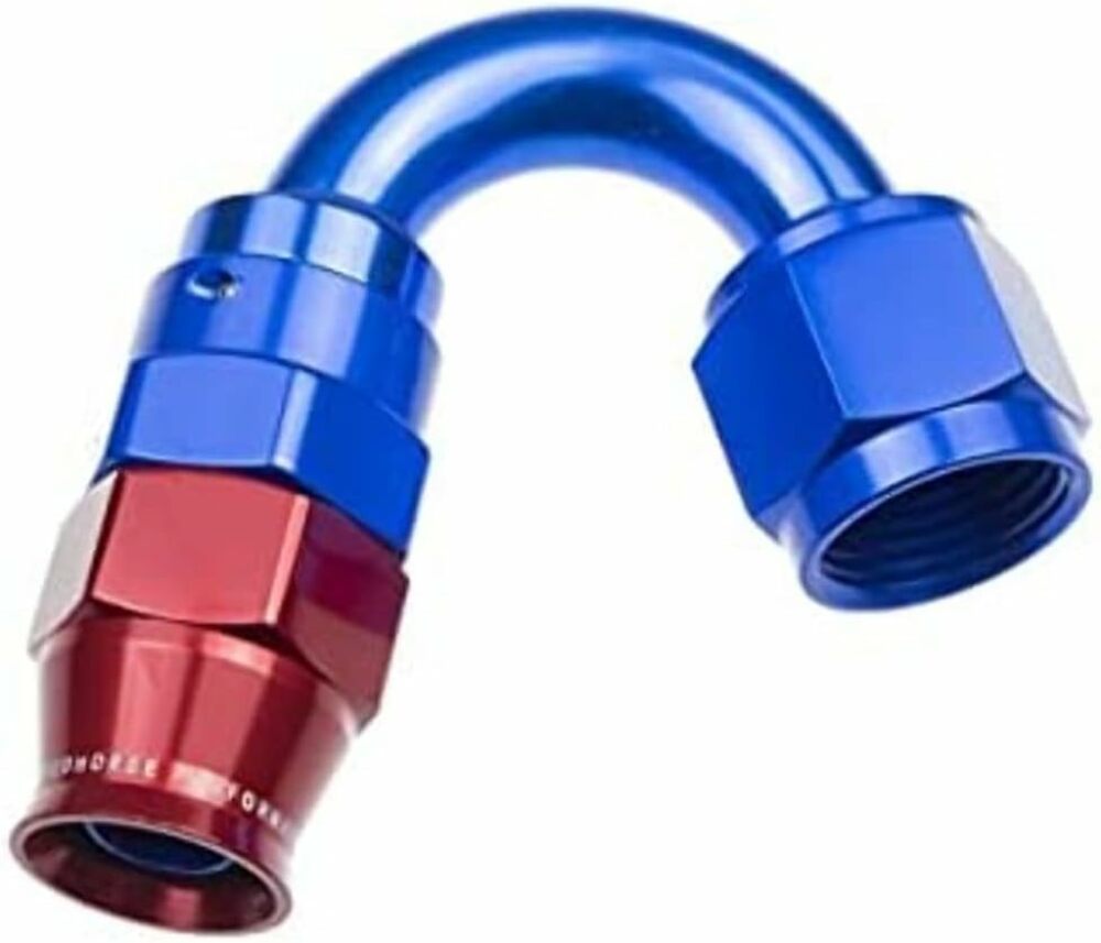Redhorse Performance 1250-06-1 -06 AN 150 Degree PTFE reusable  Hose End - Blue