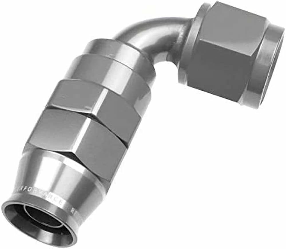 Redhorse Performance 1290-06-5 -06 AN 90 Degree PTFE reusable  Hose End - Clear
