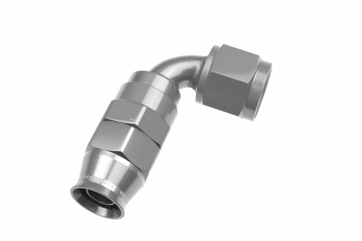 Redhorse Performance 1290-10-5 -10 AN 90 Degree PTFE reusable  Hose End - Clear