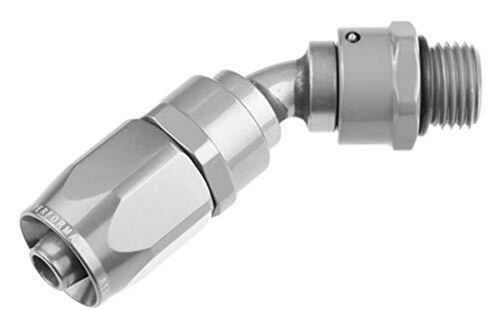 Redhorse Performance 1345-10-10-5 -10 Hose End With -10 ORB End (45deg) TUBE - Clear