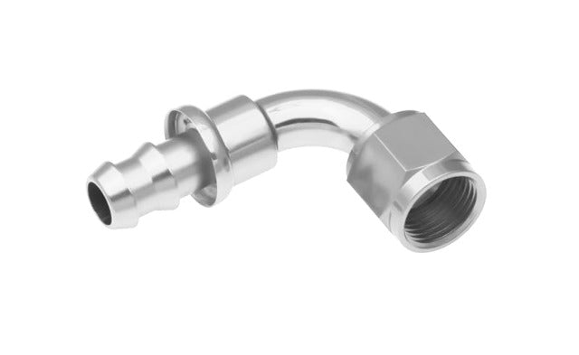 Redhorse Performance 2090-10-5 -10 90 degree AN/JIC push lock hose end - clear