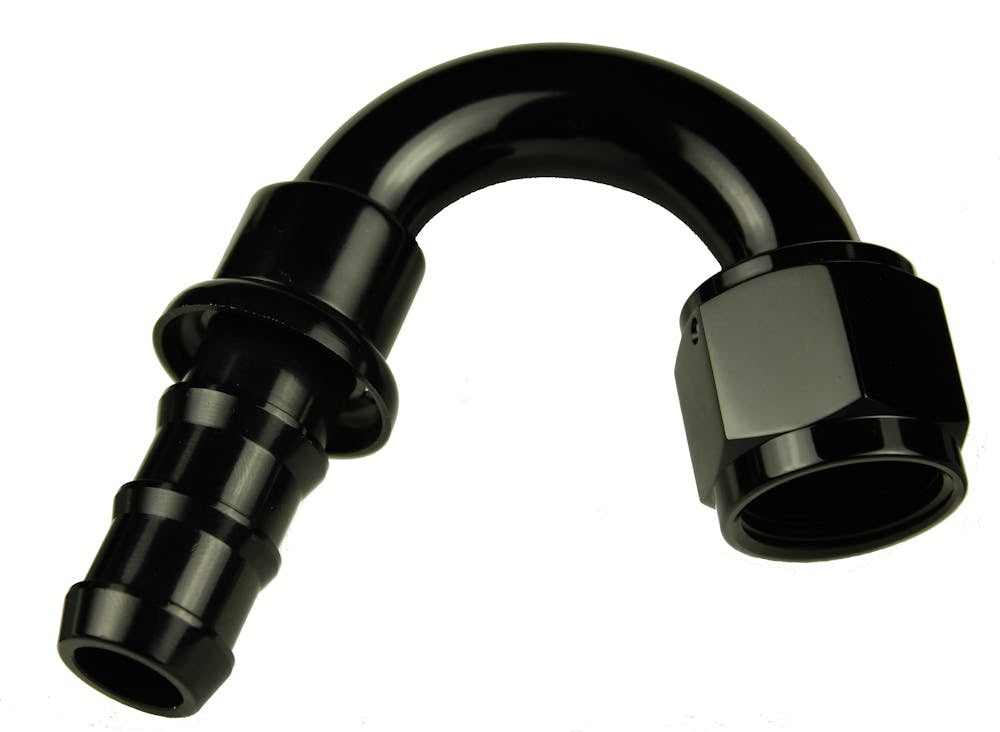 Redhorse Performance 2150-04-2 -04 150 degree AN/JIC hose end push lock - black