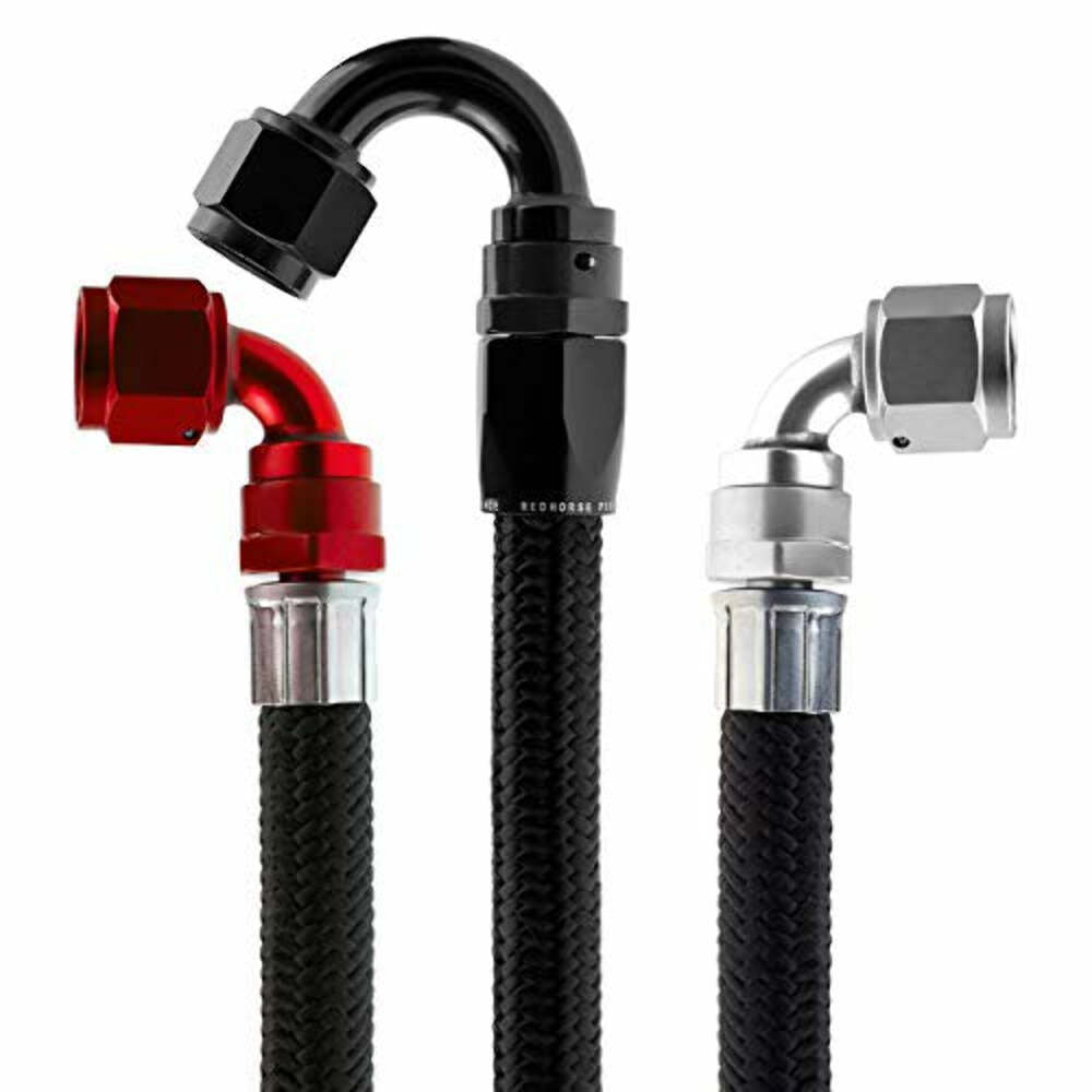 Redhorse Performance 235-06-50 -06 eSeries Black 235 e85 compatible stainless core hose - 50 feet