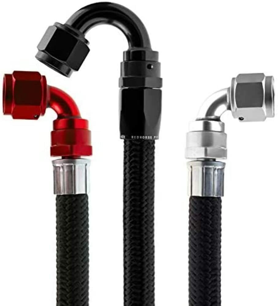 Redhorse Performance 235-10-20 -10 eSeries Black 235 e85 compatible stainless core hose - 20 feet