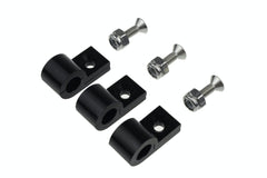 Redhorse Performance 320-316-2 3/16in Black Aluminum Line Clamps - 6pcs/pkg