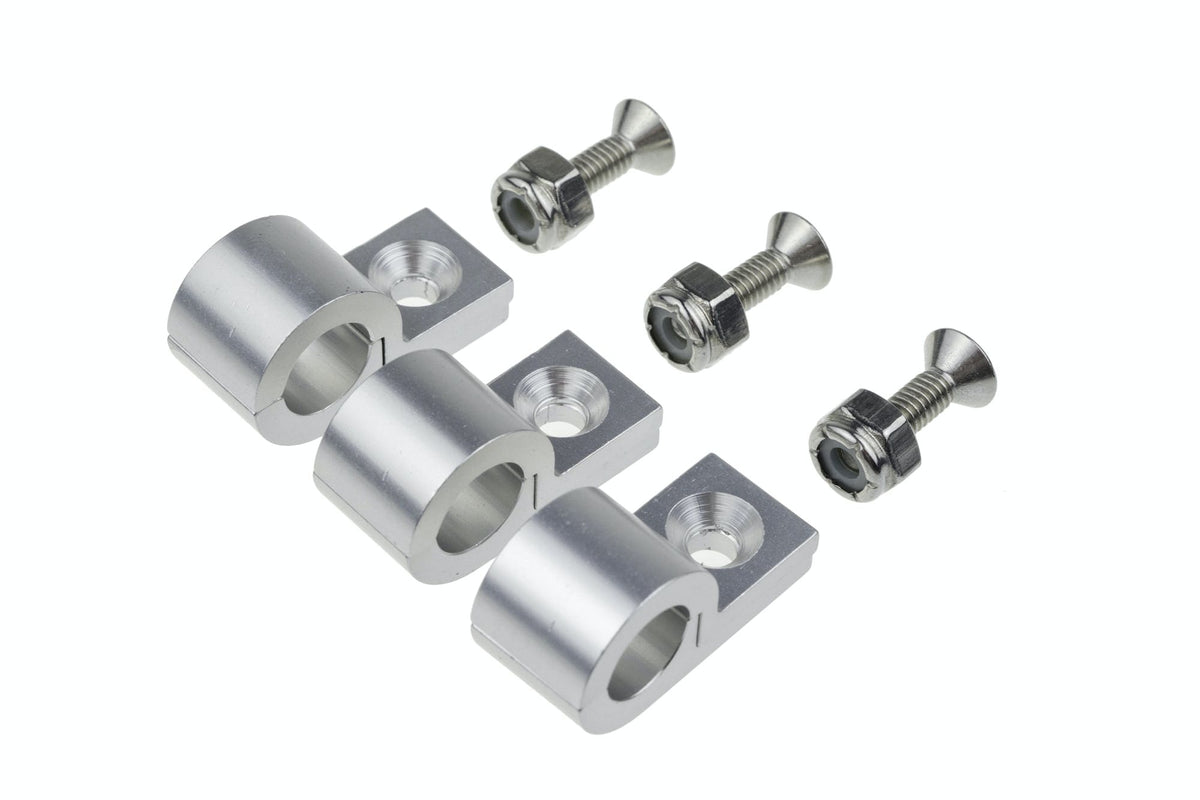 Redhorse Performance 320-316-5 3/16in Polished Aluminum Line Clamps - 6pcs/pkg