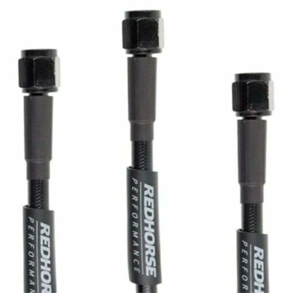 Redhorse Performance 3302-04-20 Straight -4 to straight -4 20in Pre-Assembled brake line - black