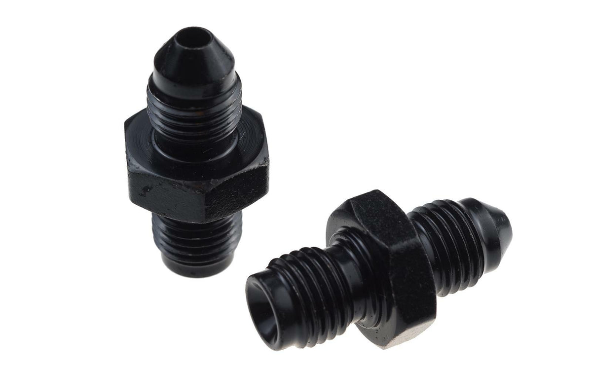 Redhorse Performance 336-03-24-2 -03 to 7/16-24 inverted flare Male -black -2pcs/pkg