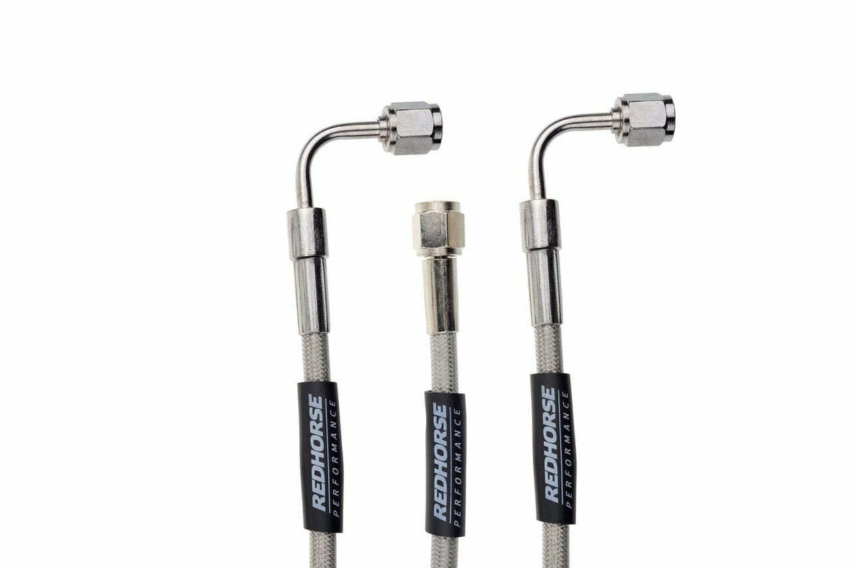 Redhorse Performance 3390-04-15 Straight -04 AN Female to 90 degree -04 AN Female 15in Pre-Assembled brake line