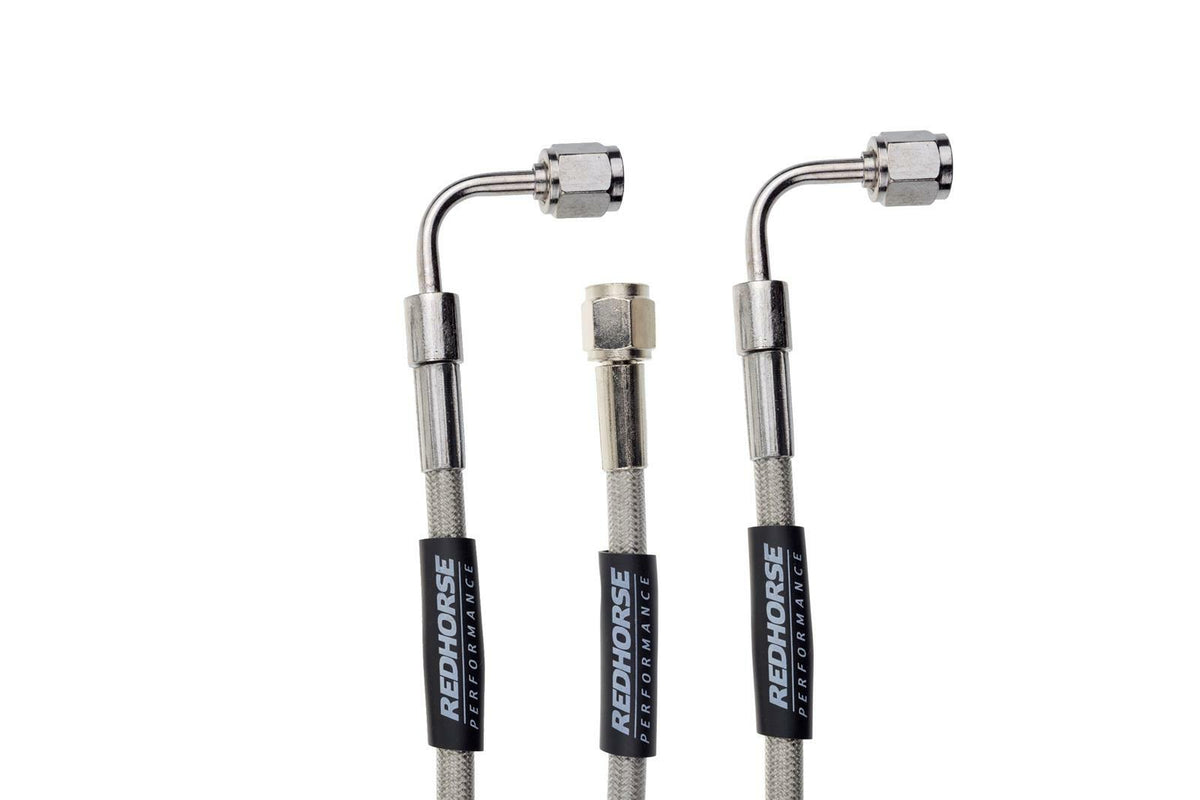 Redhorse Performance 3390-04-16 Straight -04 AN Female to 90 degree -04 AN Female 16in Pre-Assembled brake line