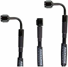 Redhorse Performance 3392-03-27 Straight -3 to 90 Degree -3 27in Pre-Assembled brake line - black