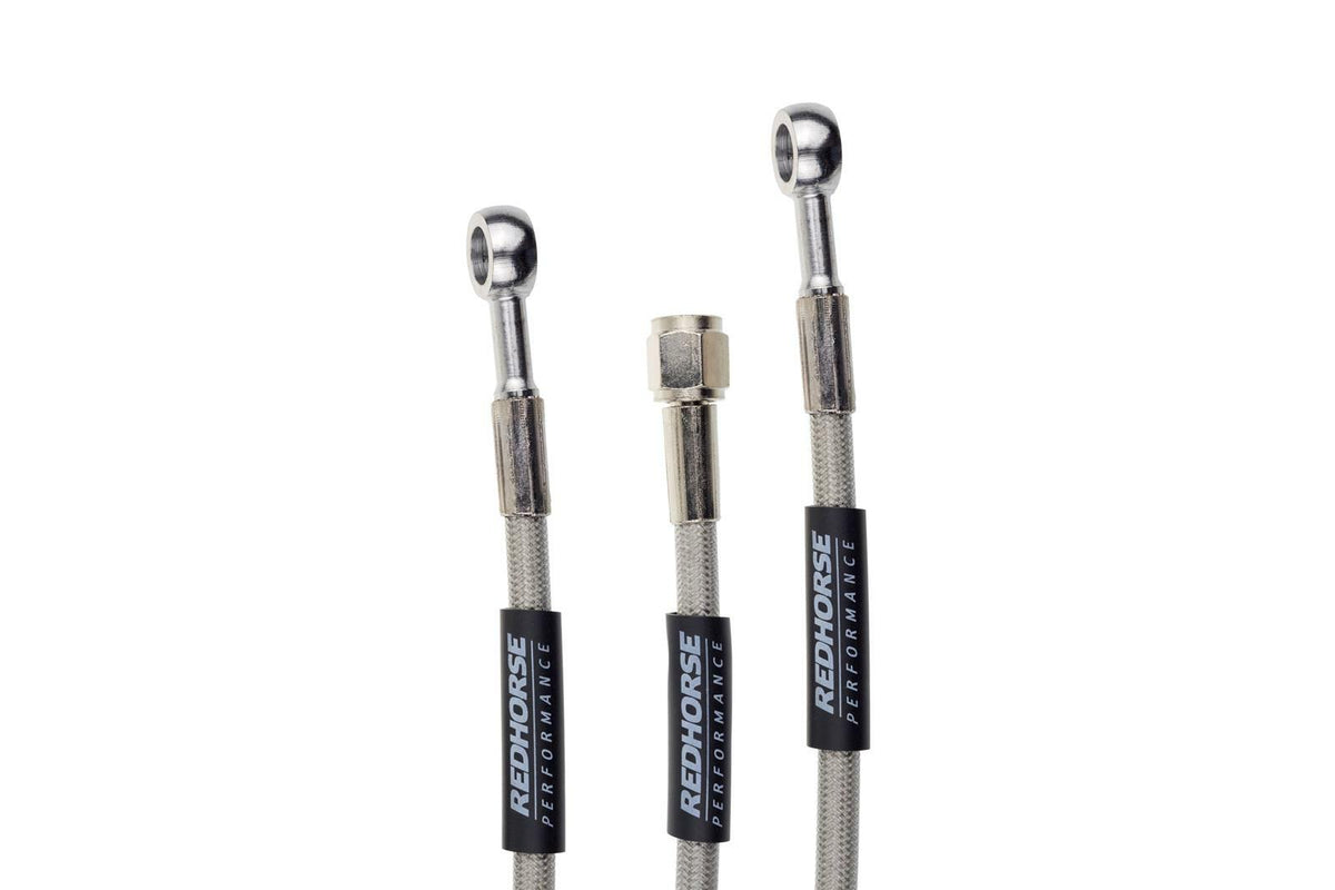Redhorse Performance 3400-04-15 Straight -4 to straight Banjo (3/8in) 15in Pre-Assembled Brake Line