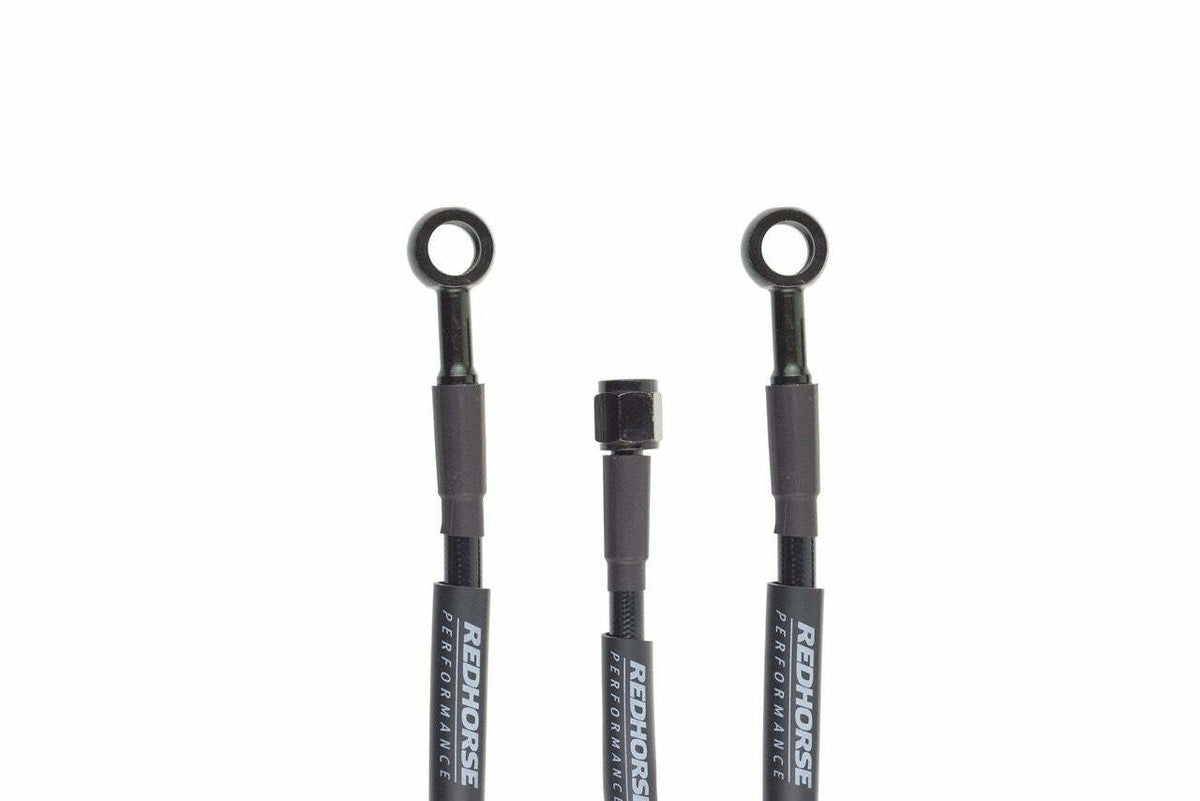 Redhorse Performance 3402-03-21 Straight -3 to straight Banjo -3 21in Pre-Assembled brake line - black