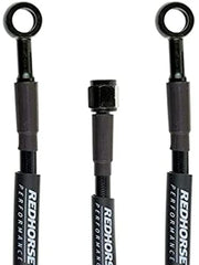 Redhorse Performance 3402-03-24 Straight -3 to straight Banjo -3 24in Pre-Assembled brake line - black
