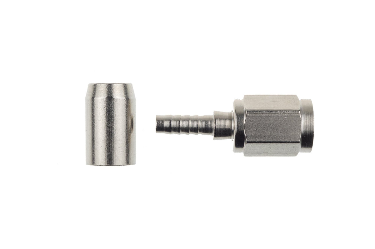 Redhorse Performance 3500-03 -03 Straight Steel Crimp-On Brake Hose End
