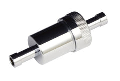 Redhorse Performance 4060-06-4 -06 (3/8in) OD inlet  and  outlet clamp style fuel filter - chrome (old # 960)