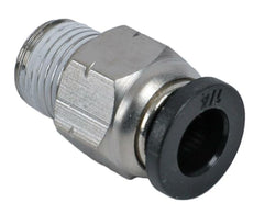 Redhorse Performance 4716-02-04-5 1/4in Vacuum Fitting, Push To Connect, Straight 1/8in NPT Male - clear