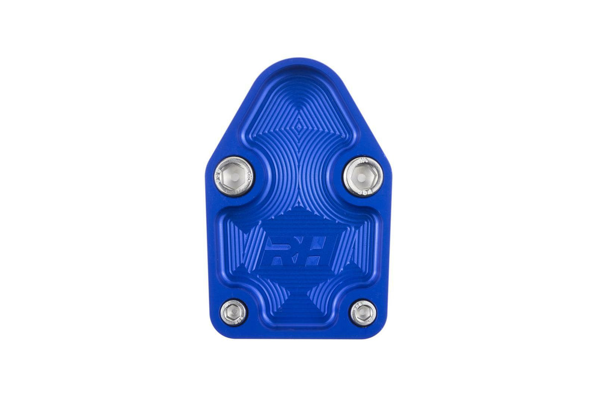 Redhorse Performance 4810-350-1 Aluminum Block-Off Plate for SBC ENGINE - Blue