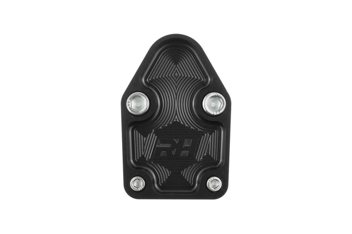 Redhorse Performance 4810-350-2 Aluminum Block-Off Plate for SBC ENGINE - Black
