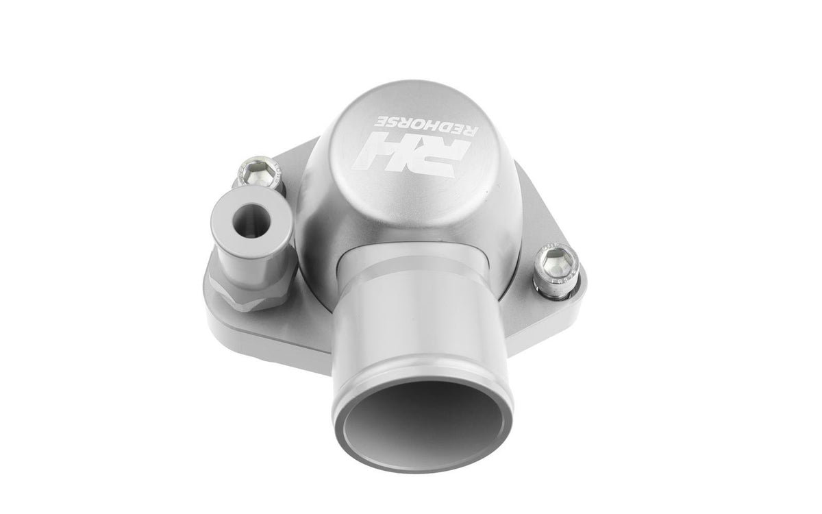 Redhorse Performance 4910-302-24-5 Aluminum Water Neck 1.50in Hose for SBF 260/289/302, 351 W ENGINE - Clear