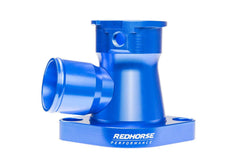 Redhorse Performance 4910-383-20-1 1.25in  hose Aluminum Filler Neck for all v8 Chevy - Blue