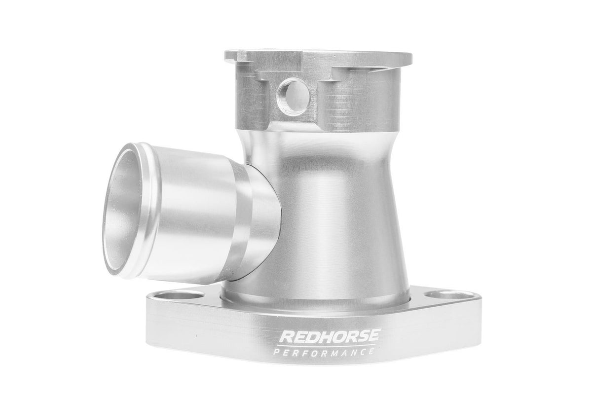 Redhorse Performance 4910-383-20-5 1.25in  hose Aluminum Filler Neck for all v8 Chevy - Clear