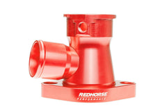 Redhorse Performance 4910-383-24-3 1.50in  hose Aluminum Filler Neck for all v8 Chevy - Red