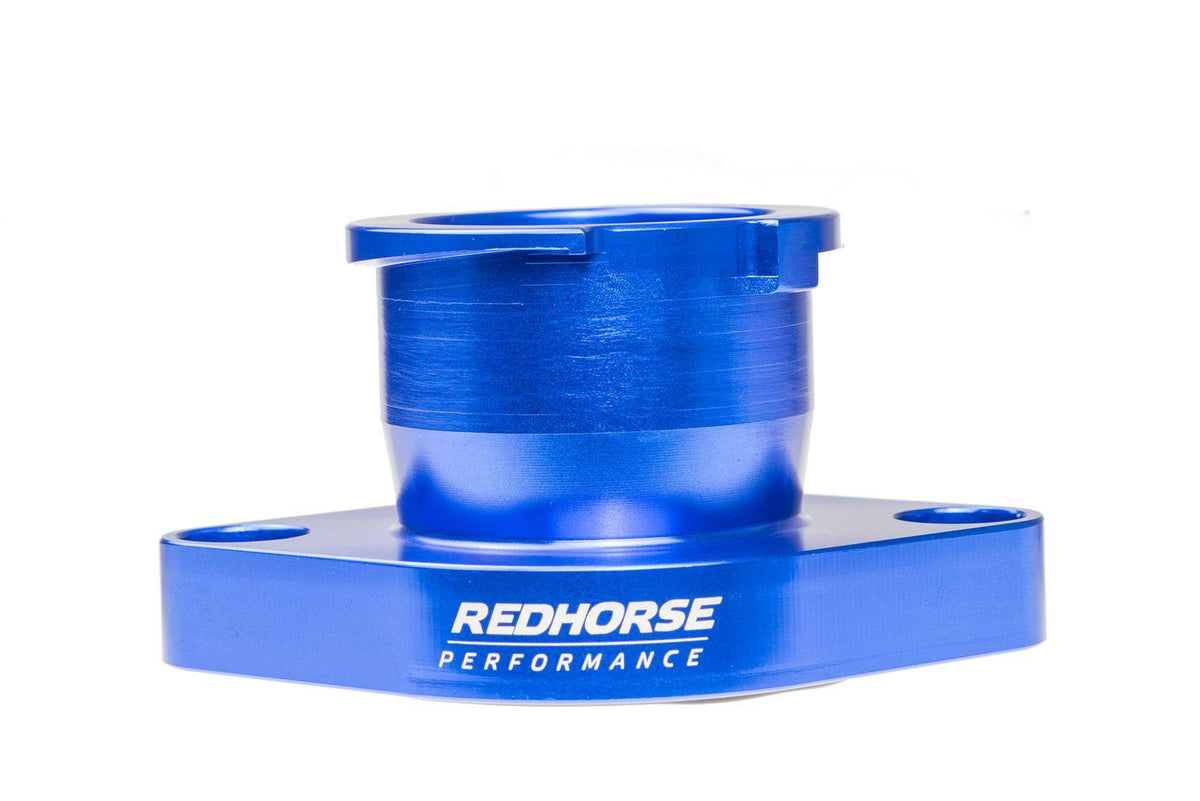 Redhorse Performance 4910-426-1 Aluminum Filler Neck Chevrolet - Chrysler All Straight Engine - Blue