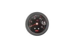 Redhorse Performance 5002-15-3 Liquid Filled Fuel Pressure Gauge - 1/8in NPT Inlet - 15psi - All Black Finish