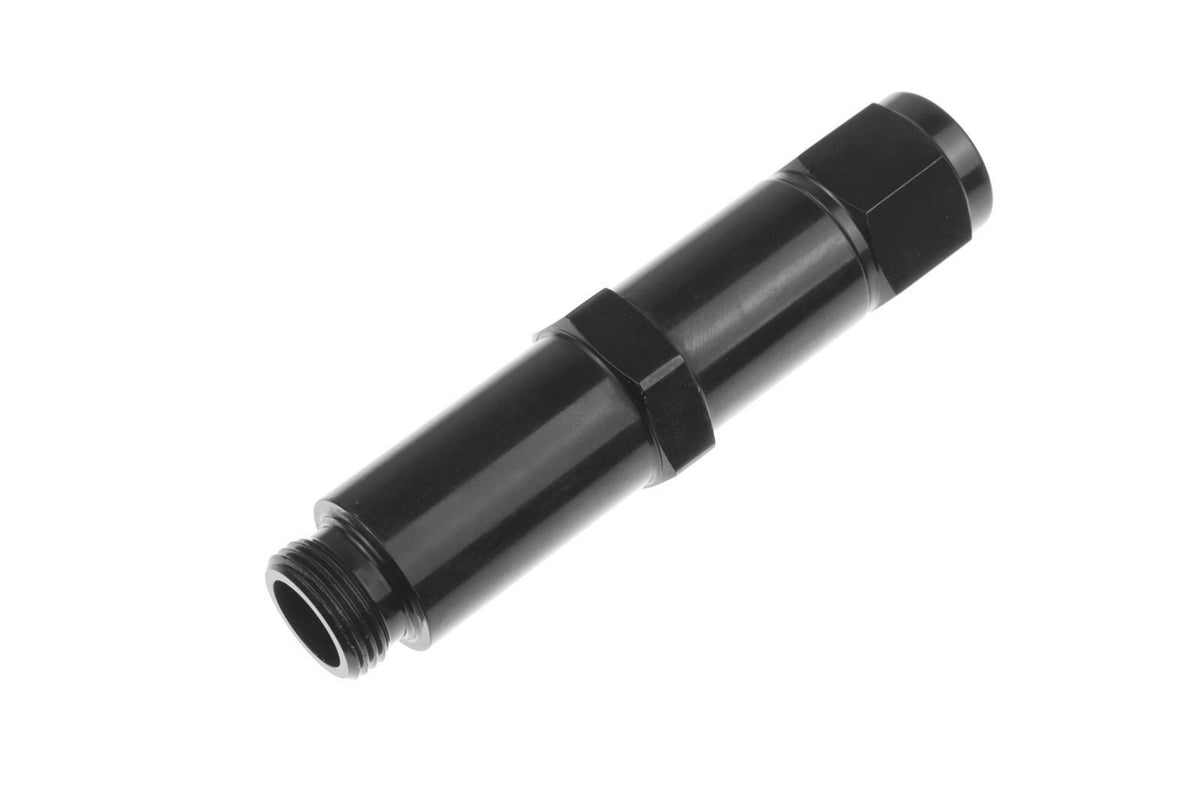 Redhorse Performance 5045-06-2 Dual Feed Bowl Inlet Fitting - 6 AN x 9/16in - 24 with swivel end-black -2pcs/pkg