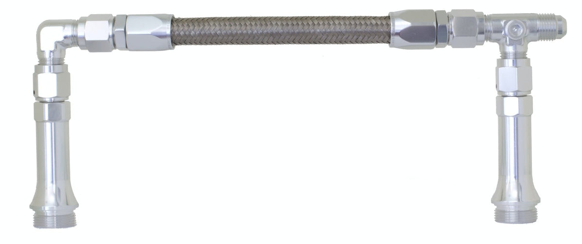 Redhorse Performance 5150-06-5 -06 X 7/8-20  Dual Inlet to fit Holley-4150  (center to center 9.3in) - Clear