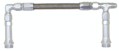 Redhorse Performance 5150-08-5 -08X 7/8-20  Dual Inlet to fit Holley-4150  (center to center 9.3in?) - Clear