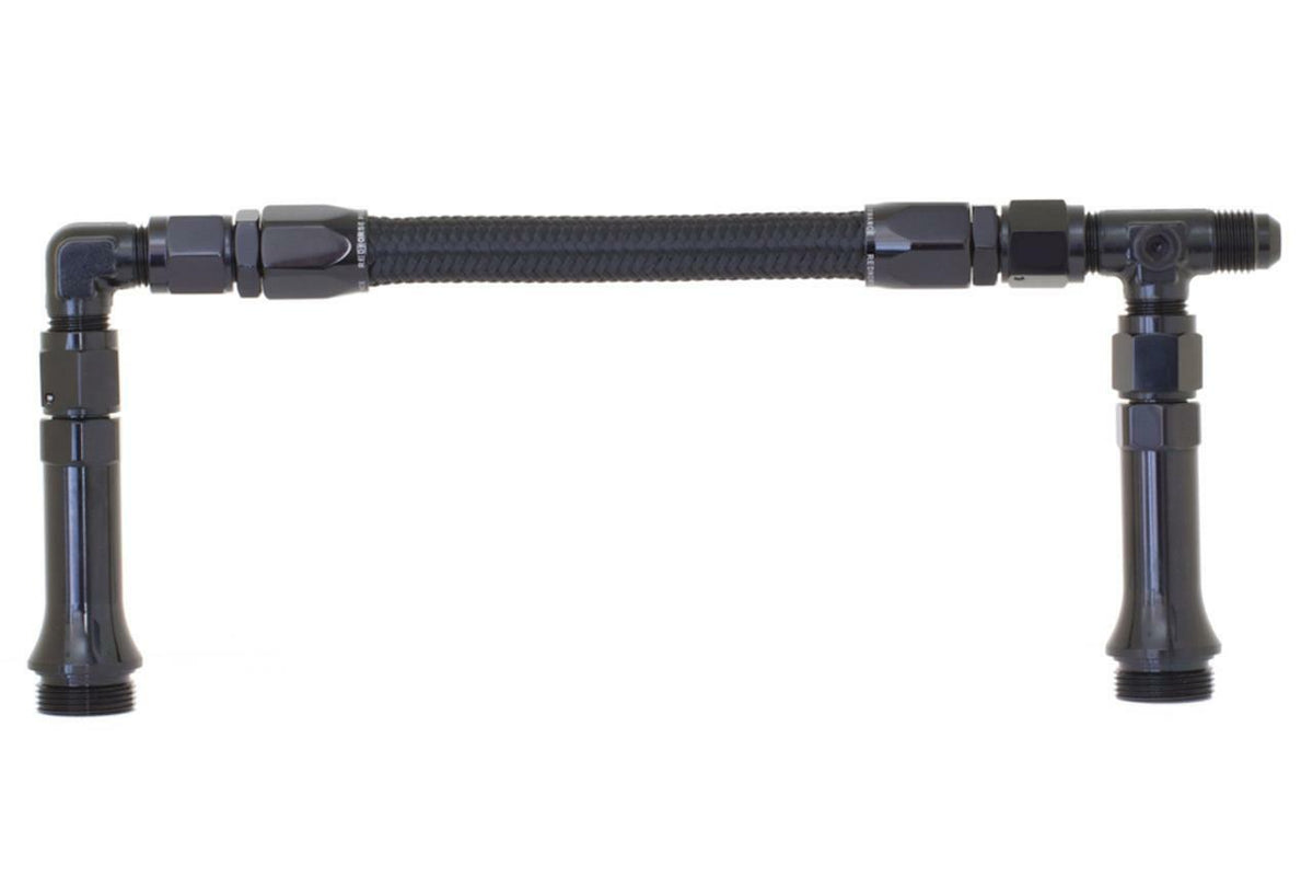Redhorse Performance 5155-06-2 -06 AN Dual Feed Carb Line to fit FST Carb (9.5in - 9.75in C/L, 4150 style)