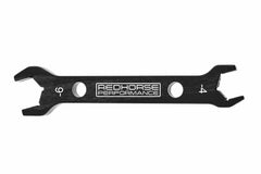 Redhorse Performance 5468-04-2 Double-ended aluminum AN wrench AN -04 Nut to AN -06 Nut - black