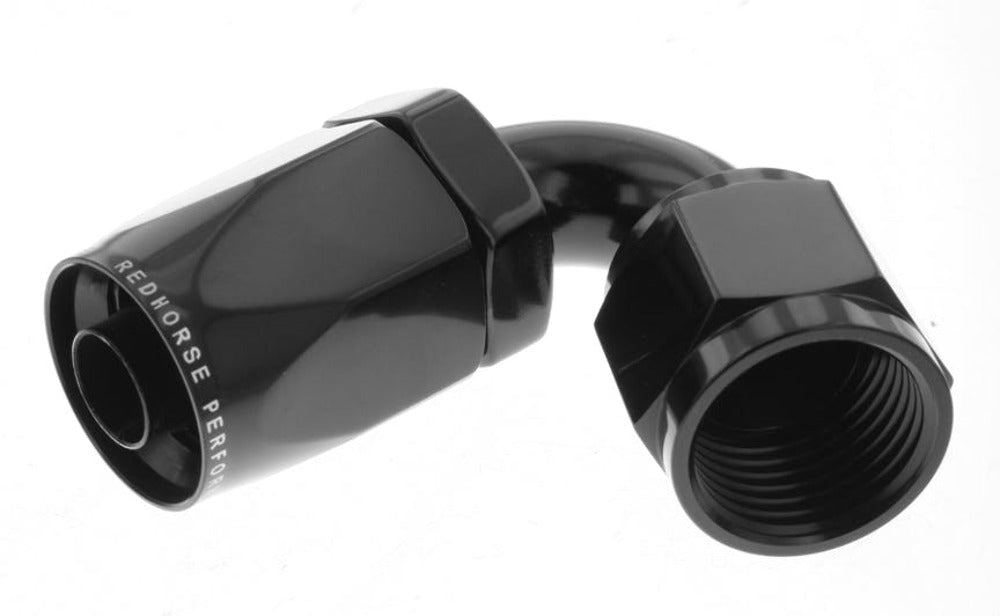 Redhorse Performance 6120-16-2 -16 120 degree Female Aluminum Hose End - black