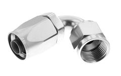 Redhorse Performance 6120-16-5 -16 120 deg Female Aluminum Hose End - non-swivel - clear