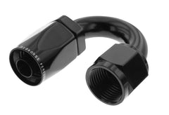 Redhorse Performance 6180-08-2 -08 180 degree Female Aluminum Hose End - black