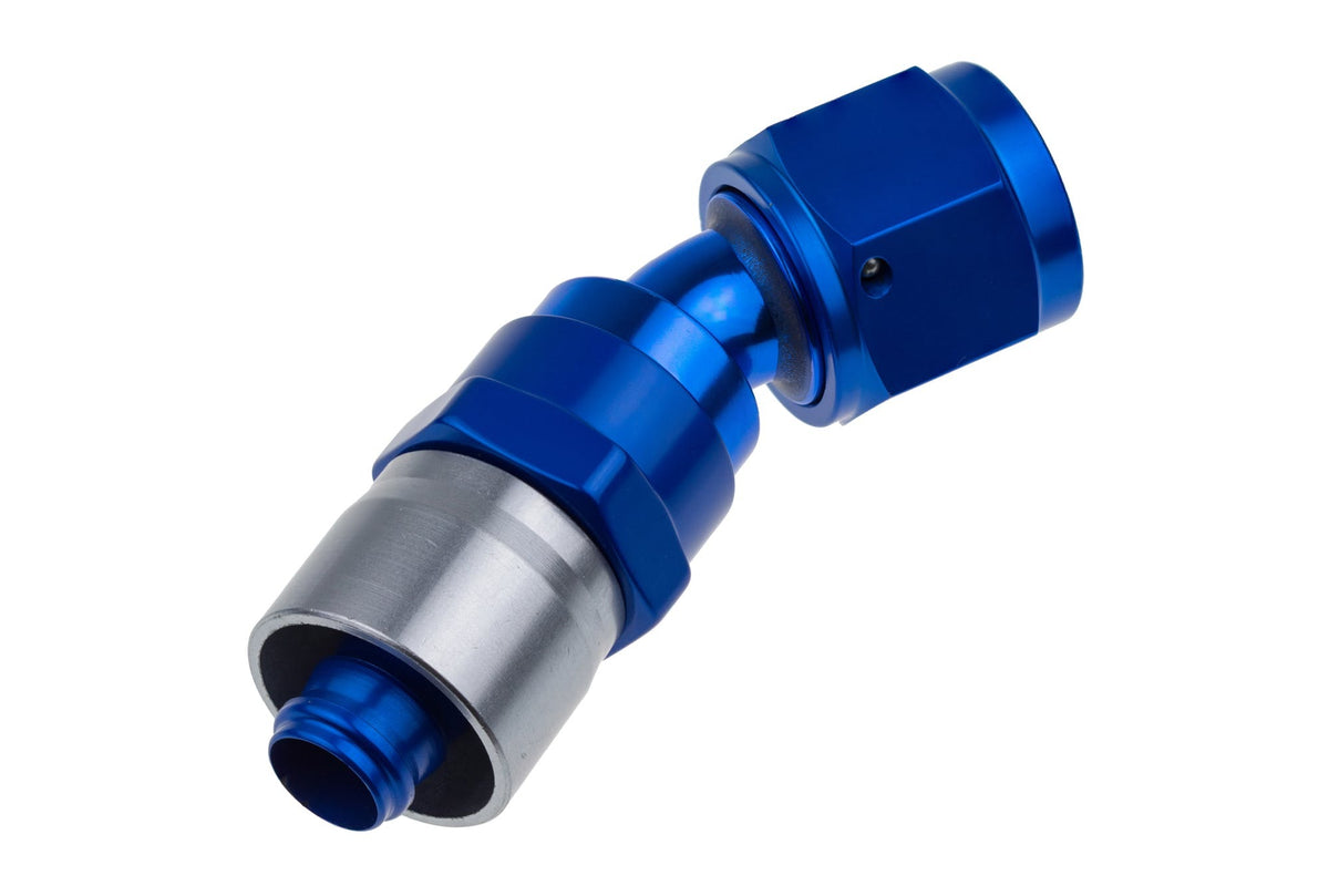 Redhorse Performance 7030-10-1 -10 AN 30 Degree Crimp Style Hose End - Blue