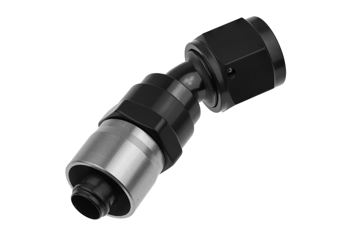 Redhorse Performance 7030-10-2 -10 AN 30 Degree Crimp Style Hose End - Black
