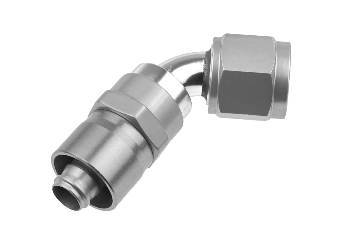 Redhorse Performance 7060-12-5 -12 AN 60 Degree Crimp Style Hose End - Clear