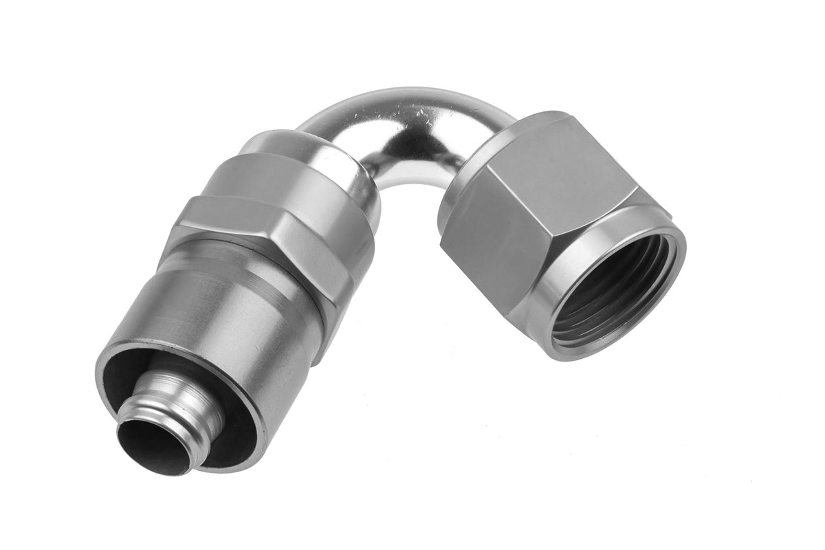 Redhorse Performance 7120-16-5 -16 AN 120 Degree Crimp Style Hose End - Clear