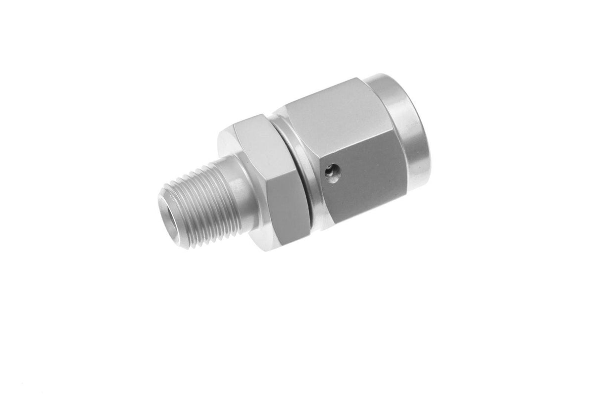 Redhorse Performance 716-06-02-5 -06 AN Female swivel to 1/8NPT Male adapter, straight- clear
