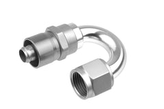 Redhorse Performance 7180-08-5 -08 AN 180 Degree Crimp Style Hose End - Clear